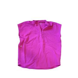 FIGS Rafaela Technical Collection Oversized Scrub Top Raspberry Sorbet Size XS